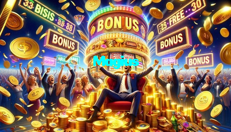 Magius خوش آمدید بونس +600% پیشکش موبائل ایپ کے پروموشن سیکشن میں دکھائی دیتی ہے۔
